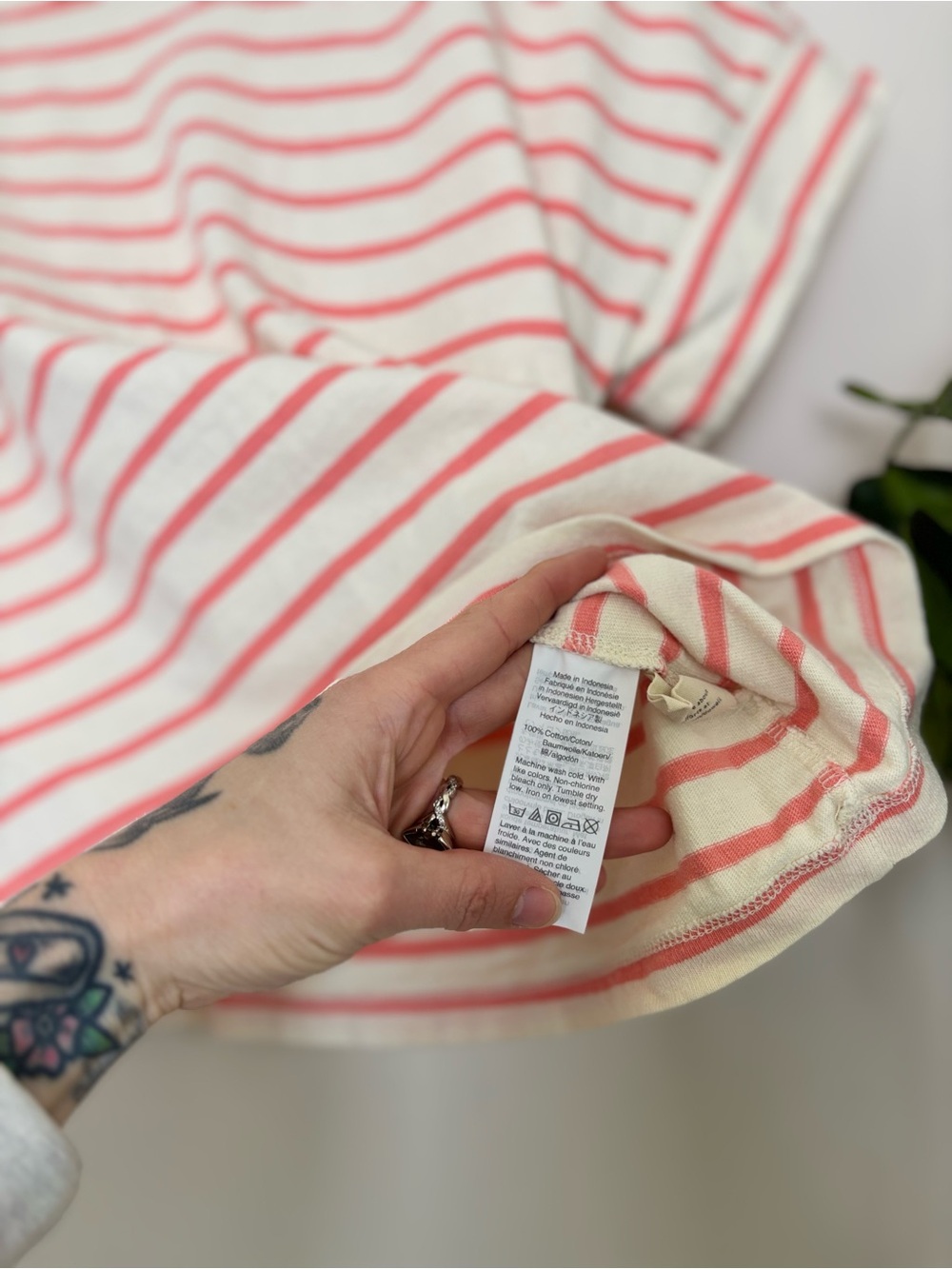 Madewell Boxy Crop Tee In Stripe - Picture 7 of 7